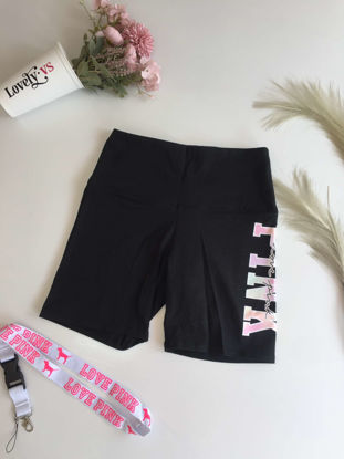 Imagen de PINK Bike Short Negro Estampado Pink